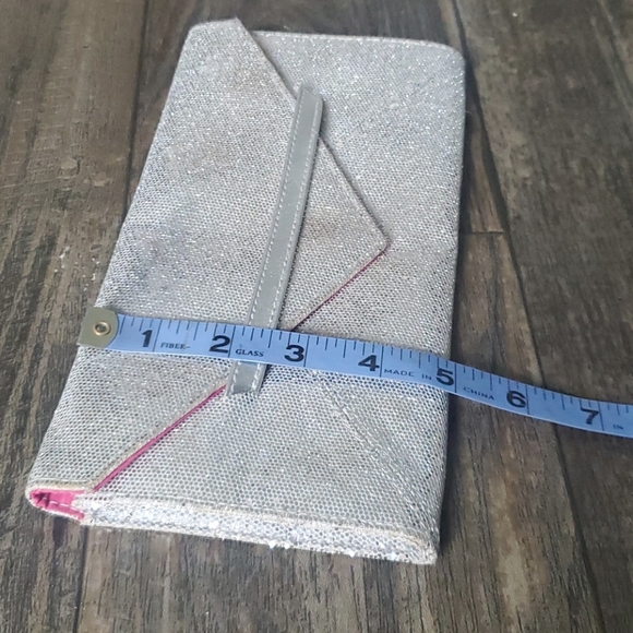 Victoria's Secret Silver Shimmer Envelope Clutch - Picture 8 of 8